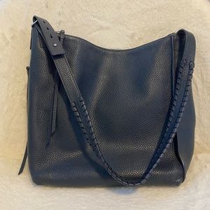 Allsaints - Kita backpack - Navy leather shoulder bag